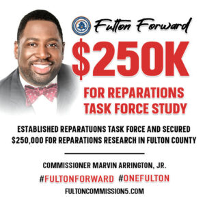 Fulton County has taken a monumental step forward by establishing the Reparations Task Force and securing $250,000 for vital reparations research. This initiative is dedicated to addressing systemic inequalities and fostering healing within our communities. With a commitment to center the voices of those most affected, we will explore the economic and social impacts of our history and work towards actionable solutions that promote justice and equity for all. #ReparationsTaskForce #FultonCounty #JusticeForAll #Equity #SystemicChange #CommunityEngagement #RestorativeJustice #Healing #ResearchForChange #SocialEquity