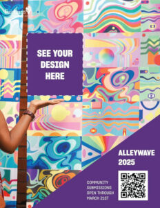 Photo by City of Fairburn Ga on March 19, 2025. Potrebbe essere un'illustrazione raffigurante 1 persona, rivista, poster e il seguente testo "Fairbur Fai urn SUe SEE YOUR DESIGN HERE ALLEYWAVE 2025 ក្ាកា COMMUNITY SUBMISSIONS OPEN THROUGH MARCH MARCH21ST 21ST".