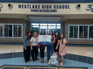 Photo by Westlake High School on May 08, 2025. May be an image of 6 people, people playing softball, people standing, poster, banner and text.