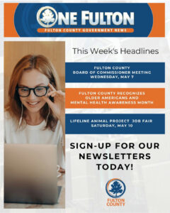 Discover the latest happenings and important updates in Fulton County with the newest edition of the OneFulton newsletter! Dive into a world of information where community stories, local initiatives, and county news converge to keep you connected and informed. Whether you're a resident or simply interested in the vibrant life of Fulton County, OneFulton delivers valuable insights right to your inbox each week. Don't miss out on this opportunity to stay engaged with what matters most in your community. Take a moment to subscribe today and receive weekly updates effortlessly. Sign up for the OneFulton newsletter here: https://conta.cc/3ER97R0. Explore more subscription options with additional newsletters here: https://bit.ly/4cVYHwj. #OneFulton #FultonInfo #ExperienceFulton #CommunityUpdates #LocalNews #StayInformed