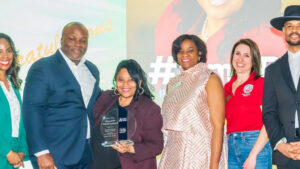 Photo by The Atlanta City Council on April 01, 2025. May be an image of 6 people, people smiling, people standing, magazine and text.