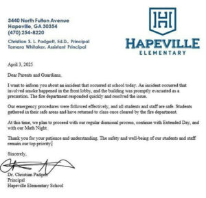 Photo by Hapeville Main Street in Hapeville, Georgia with @cityofhapeville, and @hapeville_elementary. Peut être une image de texte.