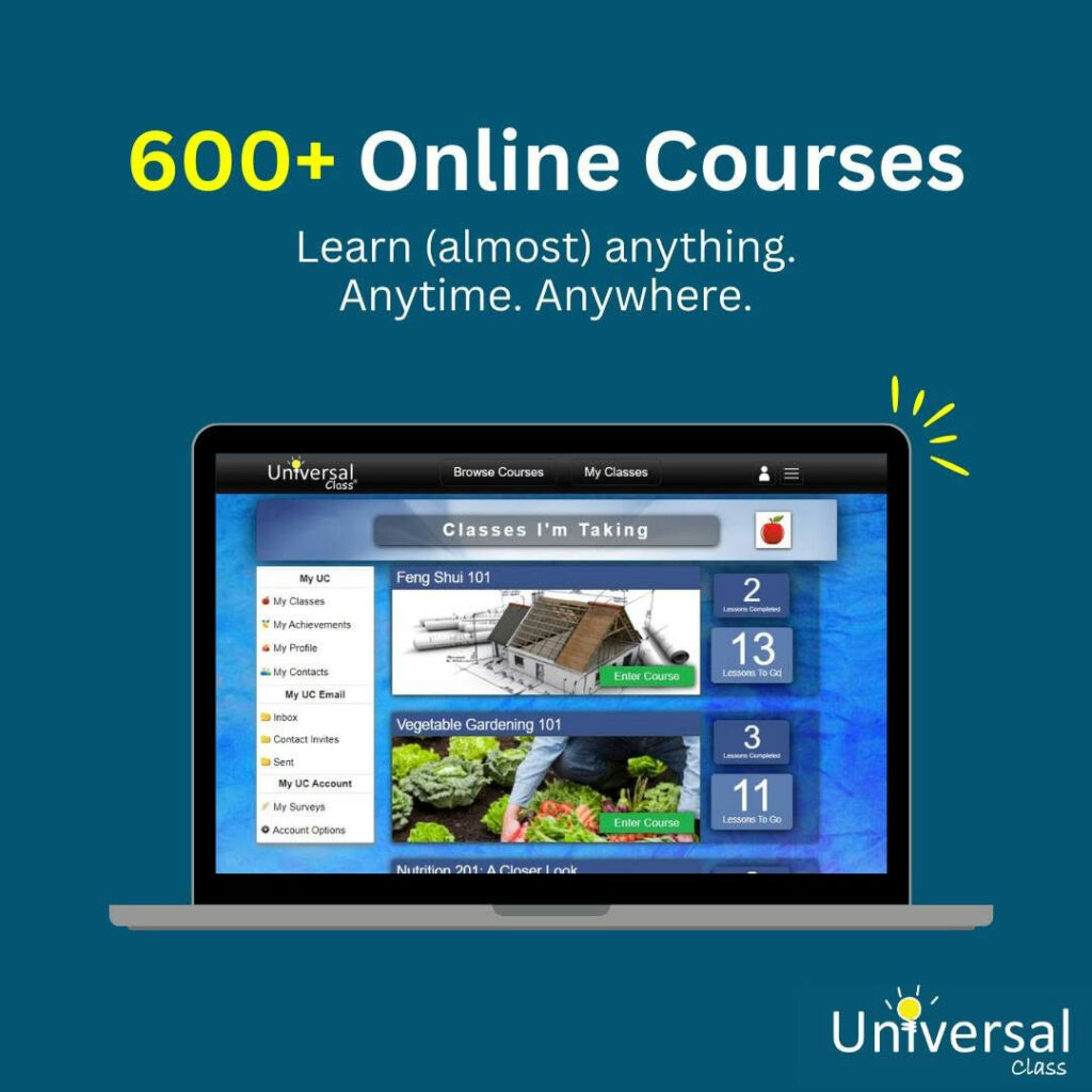 Did you know that your Library card grants you free access to UniversalClass? This valuable resource offers a wealth of learning opportunities, including online courses and educational materials, all available at your fingertips. With 600+ courses, UniversalClass for Librarians allows patrons to pick up new skills and earn IACET-accredited Continuing Education Units in everything from computer skills and candle making. Learners can audit courses for fun or complete courses to earn CEUs with the feedback and guidance of a human instructor. Learn more today! https://atlantafultonga.universalclass.com/register.htm