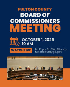 Don't miss the opportunity to engage with local governance! The Fulton County Board of Commissioners convenes on October 1, 2025, at 10 a.m. in Assembly Hall. Tune in live on FGTV or YouTube to hear important discussions and updates that affect the community. The meeting will be aired live on FGTV at fultoncountyga.gov/watch-fgtv and https://www.youtube.com/fultongovernmenttv The agenda for this meeting is available online at: https://fultoncountyga.gov/commissioners/agenda-minutes #FultonInfo