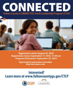 Unlock a world of opportunities with Fulton County’s CONNECTED: Youth Leadership Program! High school students can develop essential leadership skills, connect with a diverse network of peers and professionals, and explore exciting career paths. 👩🏽‍💻 Build leadership skills 🤝 Connect with diverse peers & professionals 🎁 Earn prizes + internship opportunities 🎓 Explore your future career path High school students in Fulton County can apply now through Sept. 17, 2025. Orientation kicks off Sept. 25! (link in bio) #experienceFulton #YouthLeadership #FultonInfo