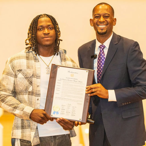 Photo shared by The Atlanta City Council on September 23, 2025 tagging @antoniolewisatl. May be an image of 2 people, people standing and text.