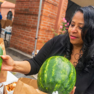 Photo shared by The Atlanta City Council on September 04, 2025 tagging @andreaboonenow. May be an image of 1 person, watermelon, melon, cantaloupe and text.