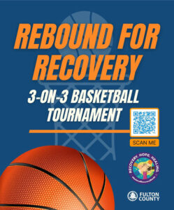 Photo by Fulton County Government on September 22, 2025. May be an image of basketball, poster, card, ball, backboard, sports equipment and text.