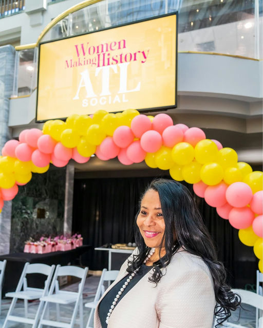 Photo shared by The Atlanta City Council on September 15, 2025 tagging @andreaboonenow. May be an image of 1 person and text that says 'Women Vakingllistory ADC Wakingl ATL SOCIAL'.