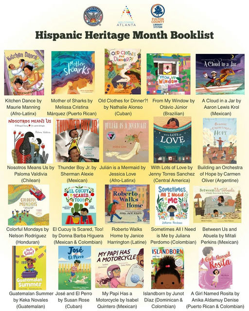 Photo shared by Welcoming Atlanta on October 07, 2025 tagging @cityofatlantaga, @atlantaoca, @fulcolibrary, and @atlintlaffairs. May be a doodle of 2 people, poster, book, magazine and text.