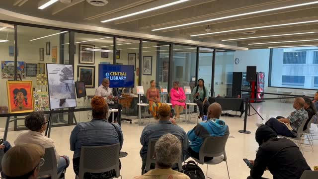 Discover the vibrant creativity at the Central Library's Central Artists Corner exhibit! Experience the innovative works of Lauren Lane, Trinity Jackson, Jeannette Barnett, and Denise Gunter, showcasing their unique artistic journeys. This exhibit, located in the first-floor lobby, is open until October 25th, offering a chance to immerse in art and culture!