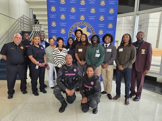 Photo by DeKalb County Sheriff's Office on October 21, 2025. May be an image of one or more people, people standing and text.