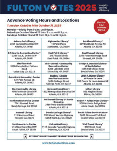 📌 Updated Advance Voting Information For November 4th PSC/Municipal Election & Special Senate District 35 Election 🗳️ #vot