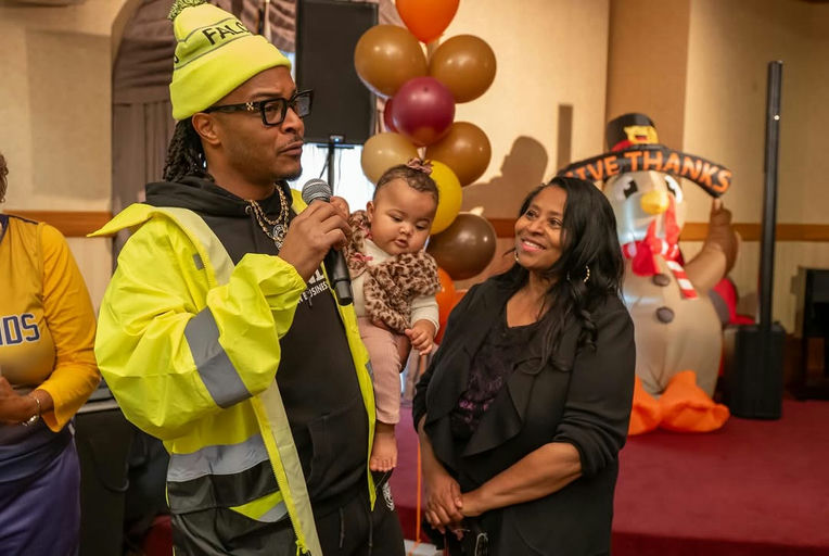 Photo shared by The Atlanta City Council on November 26, 2025 tagging @andreaboonenow, and @harriscommunityworks. May be an image of one or more people, people standing, hat and text.