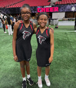 Photo shared by Westside Atlanta Charter School on October 28, 2025 tagging @atlantafalcons, @apsupdate, @atlcheerleaders, and @gacharters. May be an image of football and text.
