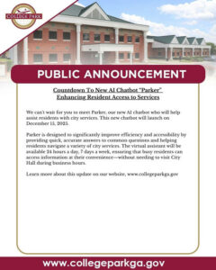 Photo by College Park GA on December 11, 2025. May be an image of banner, poster and text.