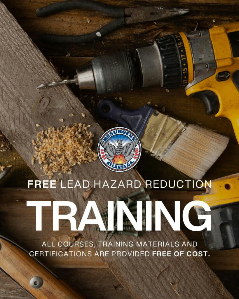 Atlanta, take advantage of this FREE Lead Hazard Reduction Training for individuals 18 and older, as well as industry professionals. Experience comprehensive courses, access to valuable materials, and earn certifications at no cost. This program is designed to empower participants with essential skills and knowledge to make a difference. #MovingFultonForward #MovingAtlantaForward