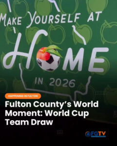 Excitement builds in Fulton County as the official team draw for the 2026 FIFA World Cup reveals the nations set to compete in Atlanta! With eight thrilling matches planned, including a semifinal, this moment promises to enhance the community's international visibility while driving economic and cultural impact. Stay tuned as FGTV captures every step on this remarkable journey. Watch the full story at YouTube.com/FultonGovernmentTV.