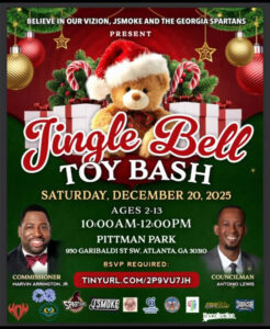 Join the Georgia Spartans for a heartwarming day of holiday cheer this Saturday, December 20! Experience double the impact with two incredible events focused on spreading joy, generosity, and love this festive season. At the Tingle Bell Toy Bash, families with children aged 2-12 can enjoy free toys and family fun from 10:00 AM to 12:00 PM at Pittman Park in Atlanta. Later, don't miss the 4th Annual Hope for the Holidays Gift Giveaway from 12:00 PM to 2:00 PM at Generation of Hope Church in Decatur, featuring turkeys, senior gifts, and valuable community resources. Celebrate the spirit of giving alongside amazing sponsors and community leaders who are passionate about making a positive impact!