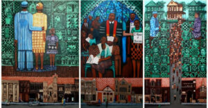 Photo by Fulton County Public Art in Auburn Neighborhood Senior Center with @fultonarts. May be art of text.