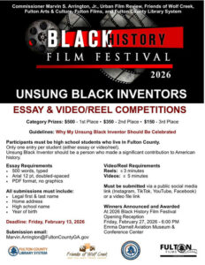 Photo by Marvin Arrington Jr in Fulton County, Georgia with @fultoncomm5, @blkhistfilmfest, @swatsnation, @fultonforward, and @onefulton. May be an image of poster, magazine and text.